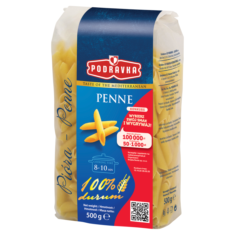 PODRAVKA Makaron penne (pióra) frisco.pl