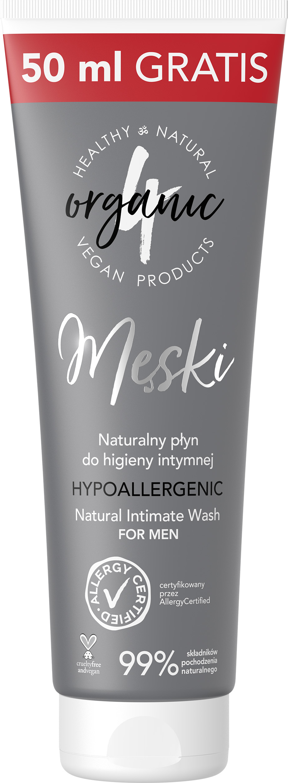4organic Naturalny płyn do higieny intymnej Męski