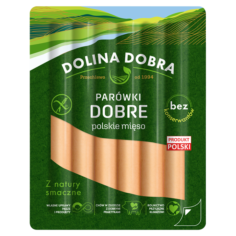 DOLINA DOBRA Parówki Dobre bez konserwantów
