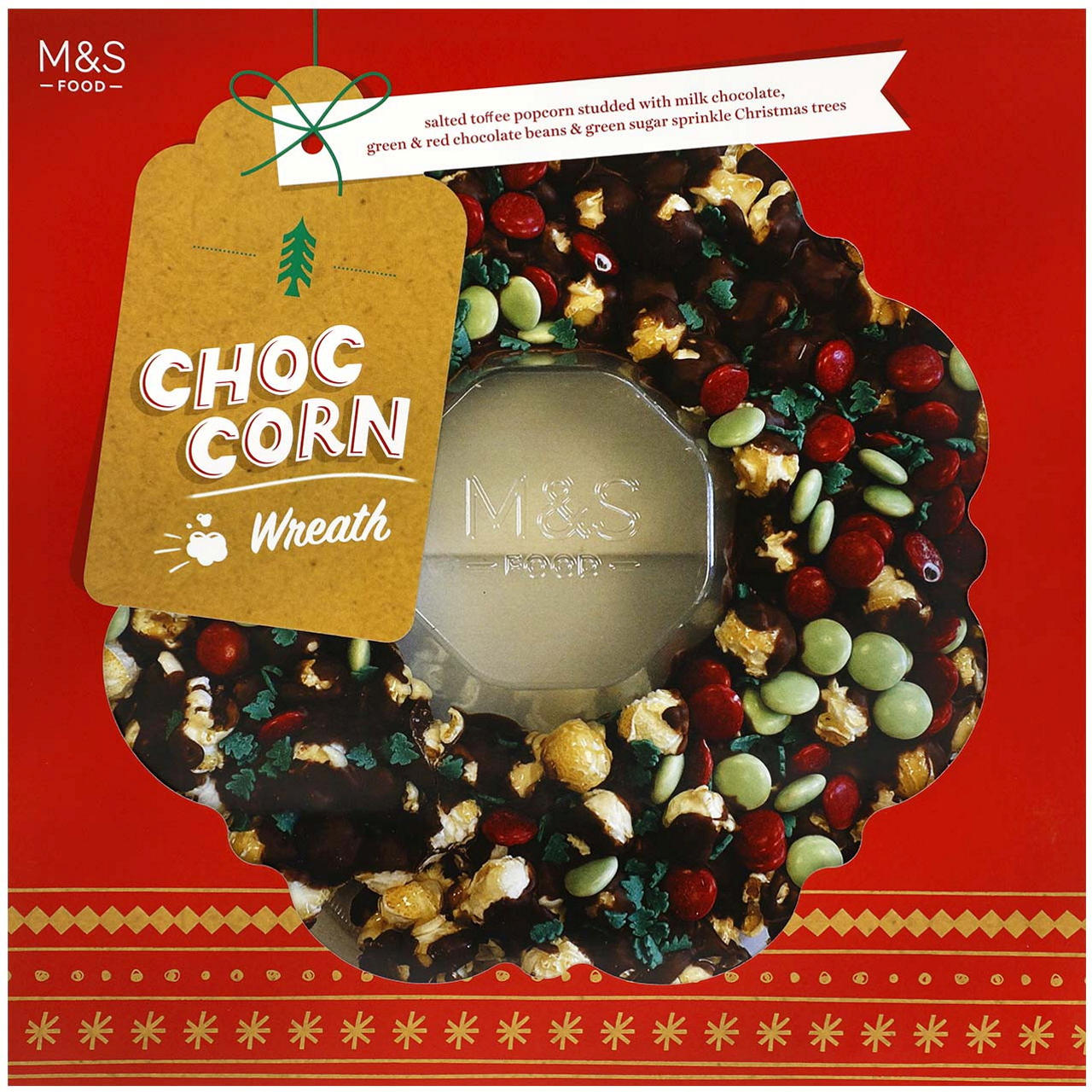 MARKS & SPENCER Wianek z czekolady mlecznej z dodatkami BN