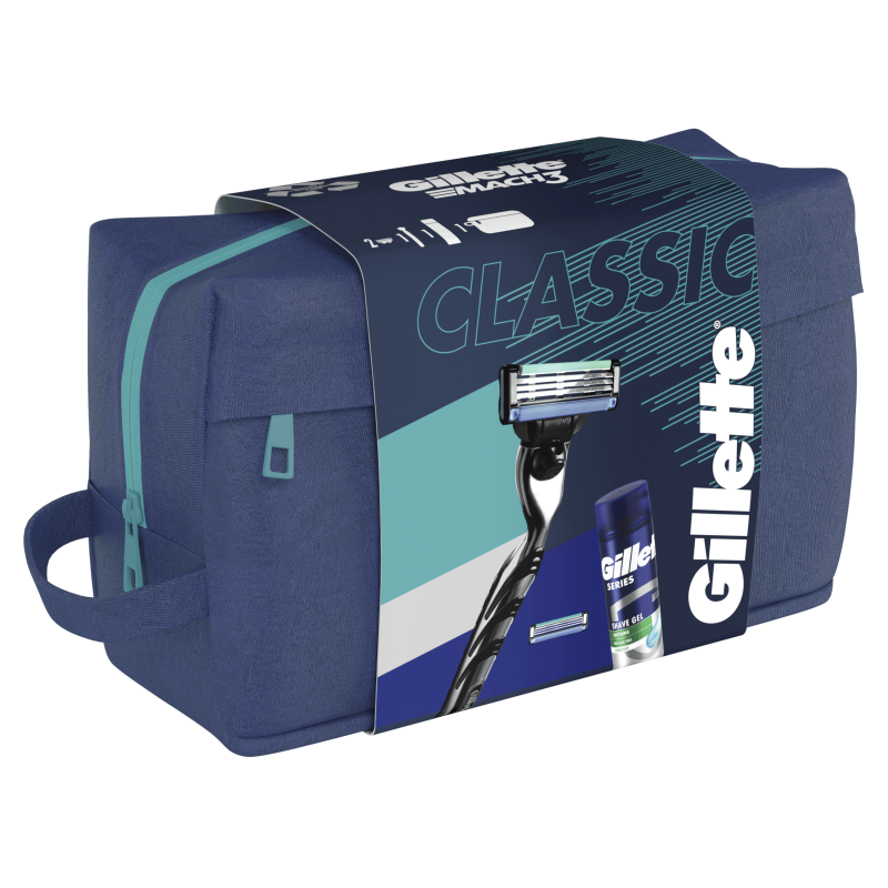 GILLETTE Zestaw: maszynka Mach3 + żel Series