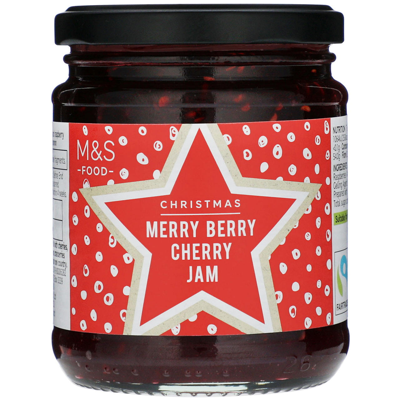 MARKS & SPENCER Dżem ekstra żurawinowo-wiśniowo-malinowy z cynamonem