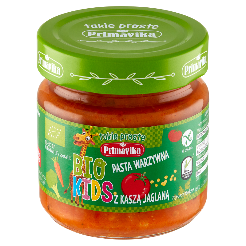 PRIMAVIKA Bio Kids Pasta warzywna z kaszą jaglaną bezglutenowa