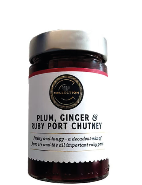 MARKS & SPENCER Chutney śliwkowo-imbirowy z dodatkiem wina Porto
