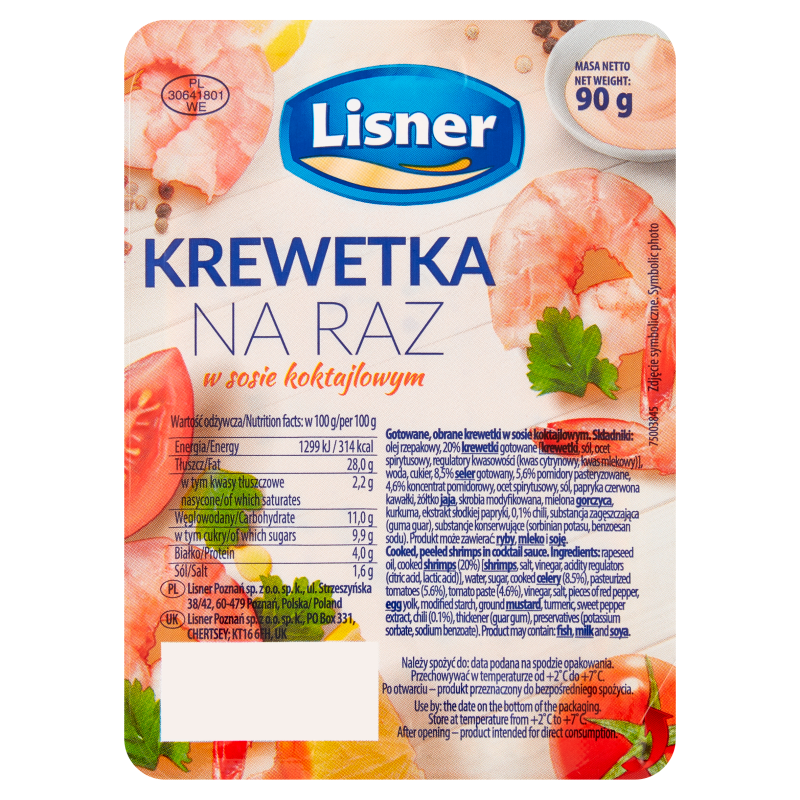 LISNER Krewetka na raz w sosie koktajlowym