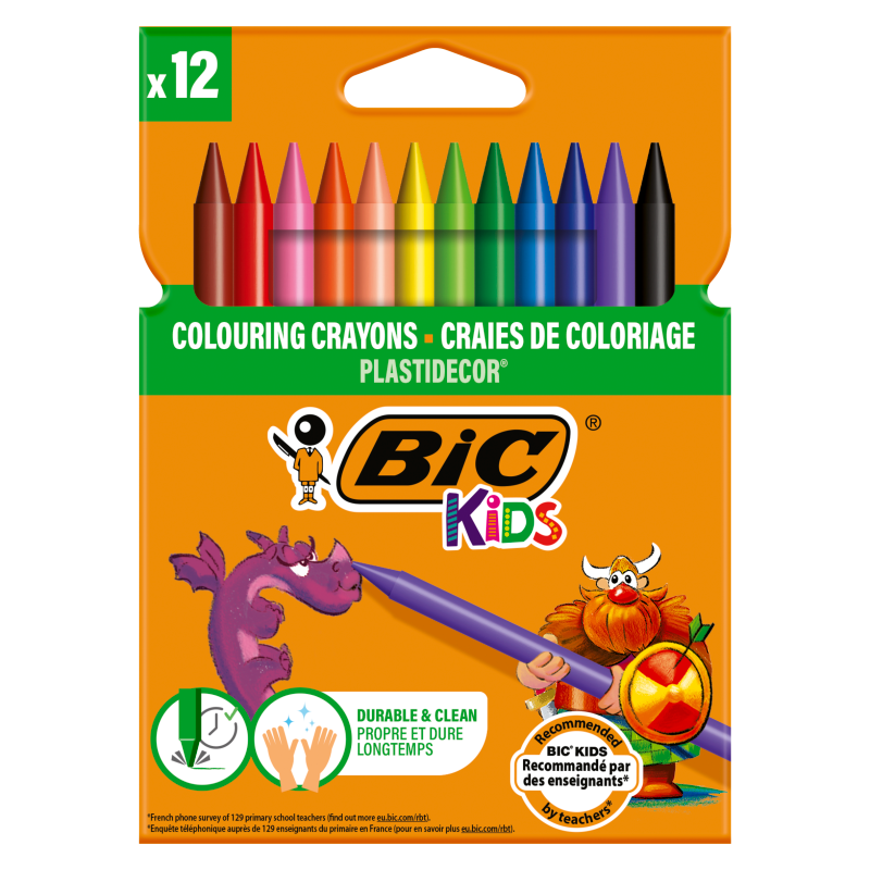 BIC Kids Kredki świecowe 12 kolorów frisco.pl