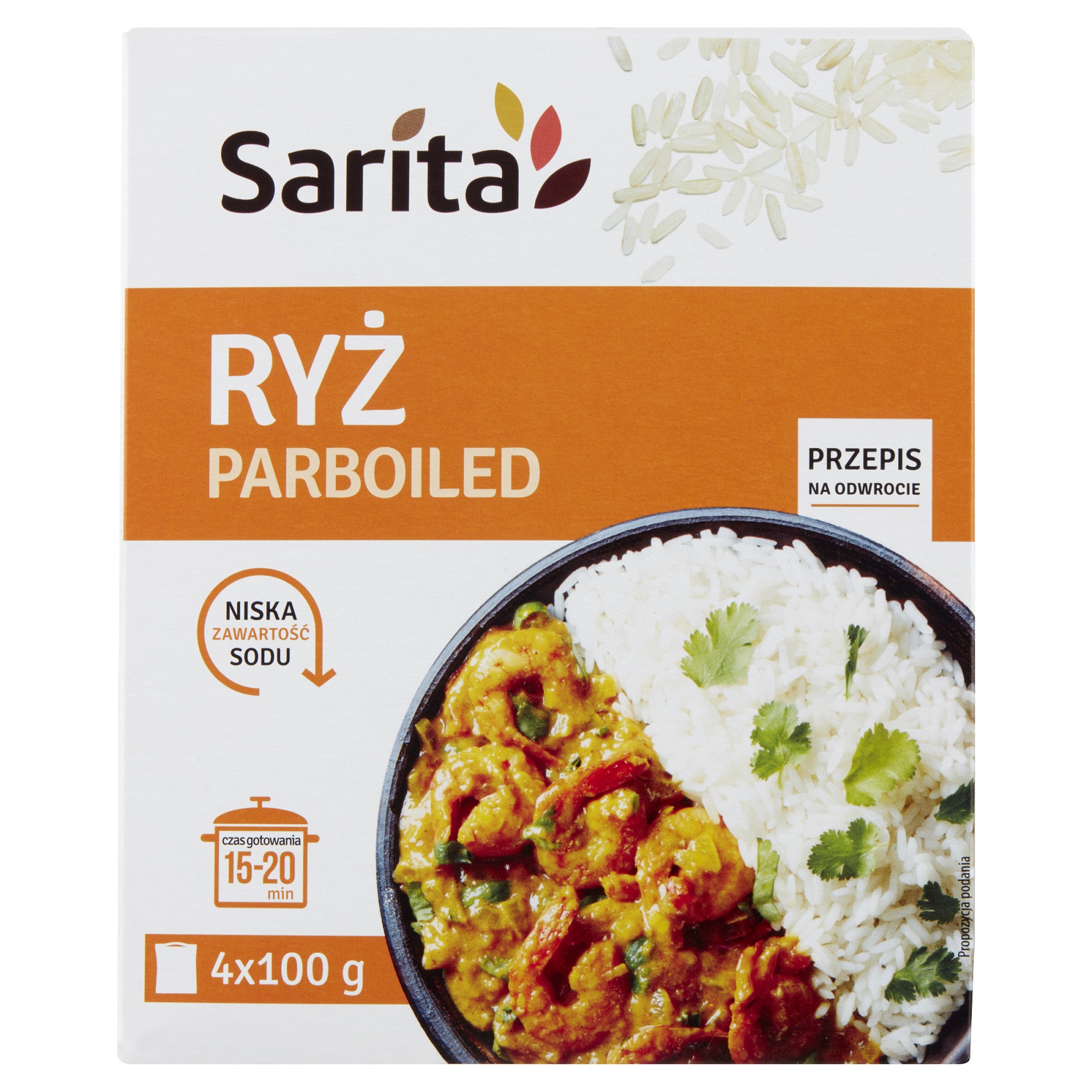 SARITA Ryż biały parboiled (4x100g)