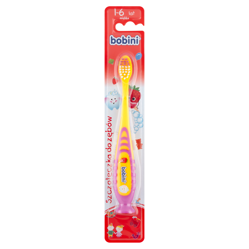 BOBINI Szczoteczka do zębów dla dzieci 1-6 lat
