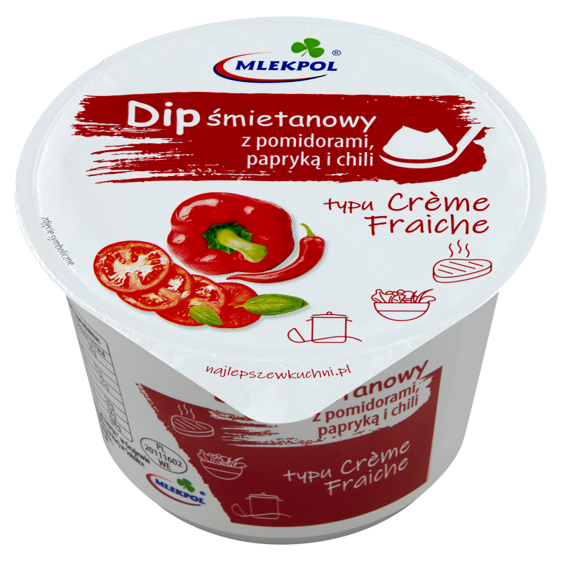MLEKPOL Dip śmietanowy z pomidorami papryką i chili
