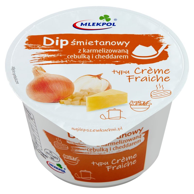 MLEKPOL Dip śmietanowy z karmelizowaną cebulką i cheddarem frisco.pl