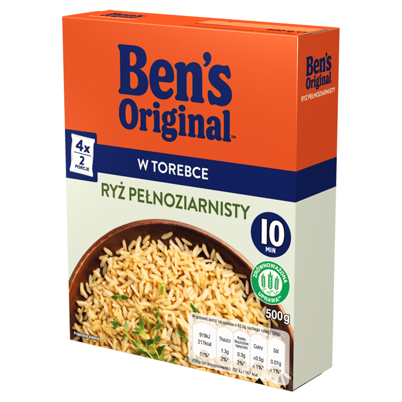 BEN'S ORIGINAL Ryż pełnoziarnisty (4x125g)