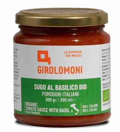 GIROLOMONI Sos pomidorowy z bazylią BIO