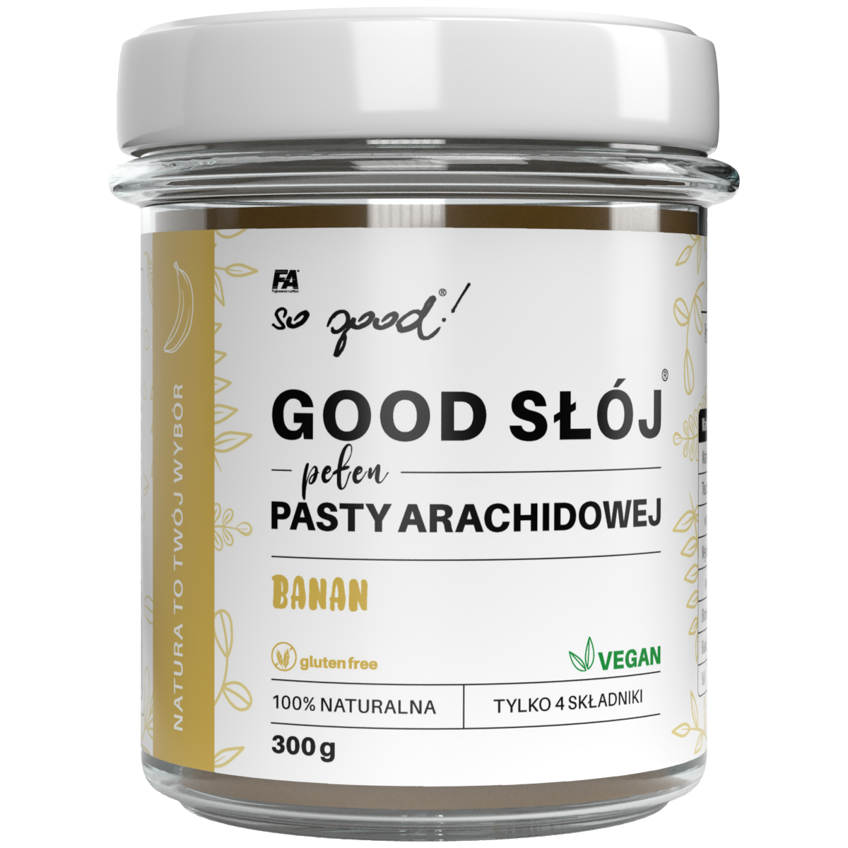 SOGOOD! Good Słój pełen bananowej pasty arachidowej