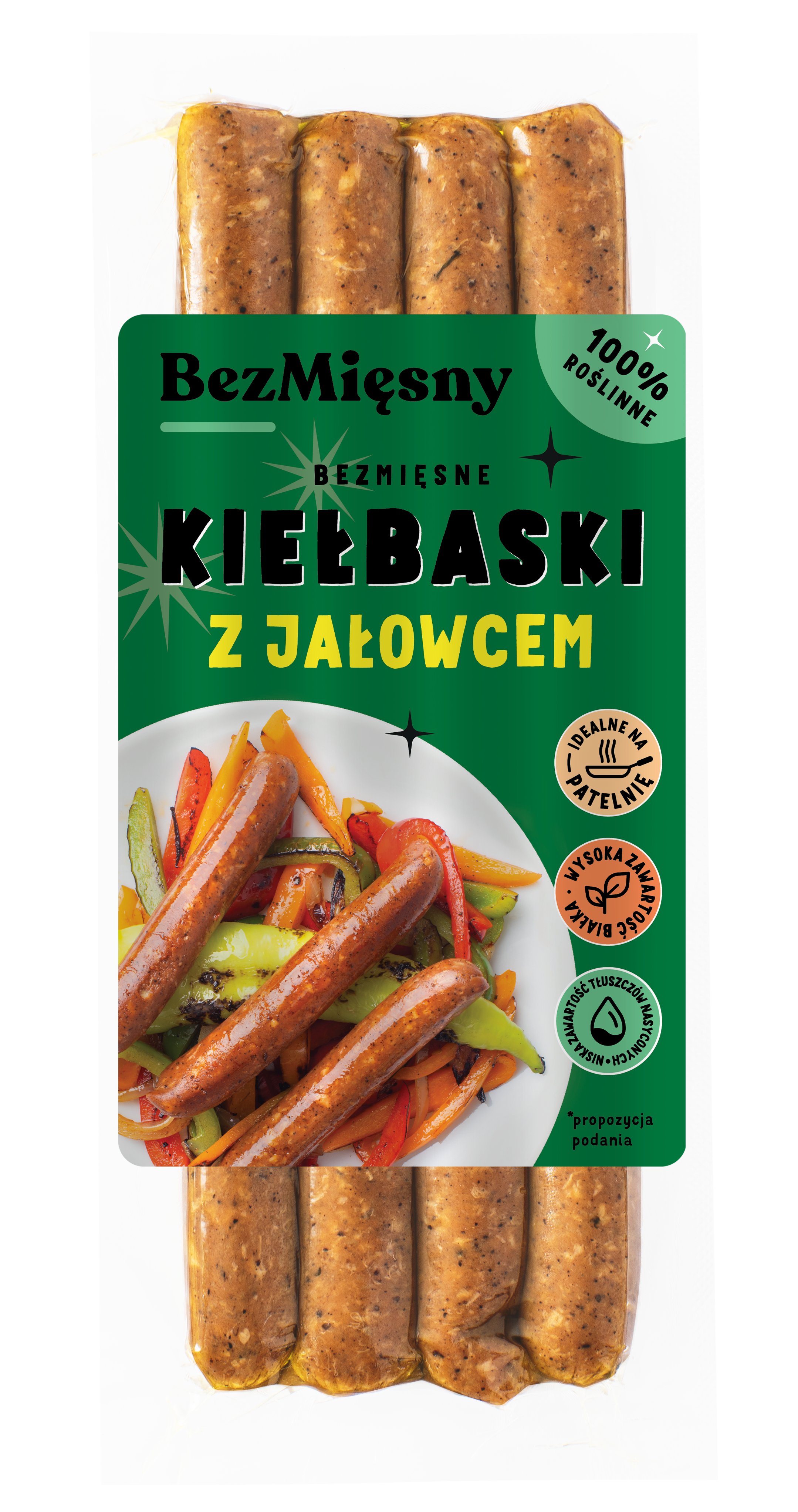 BEZMIĘSNY Bezmięsne Kiełbaski z jałowcem