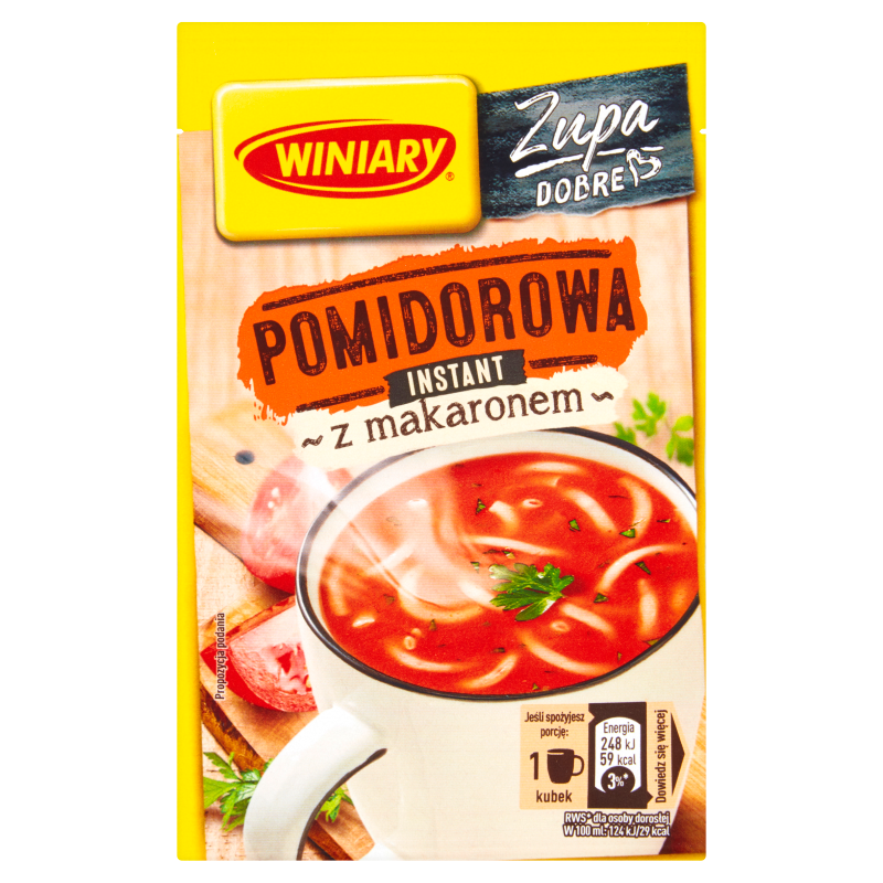WINIARY Zupa pomidorowa z makaronem (instant) frisco.pl