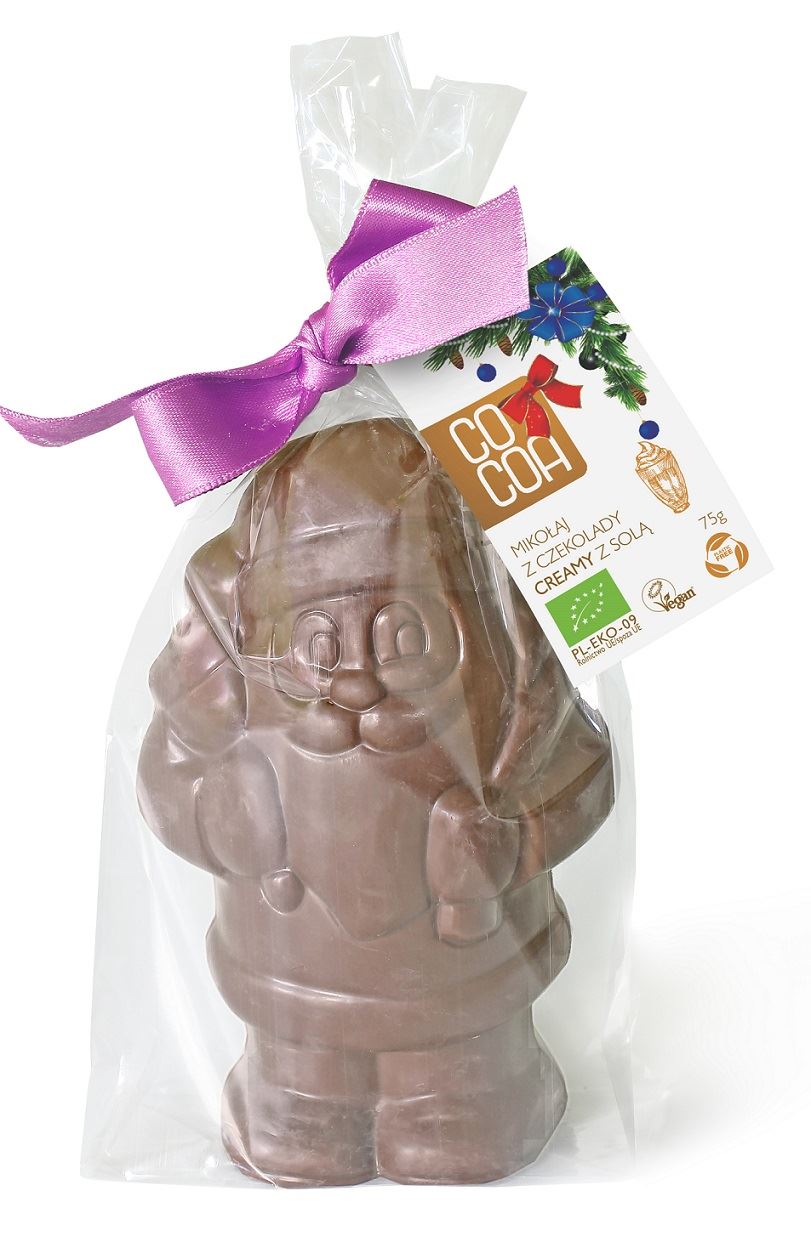 COCOA Mikołaj z czekolady creamy z solą BIO BN