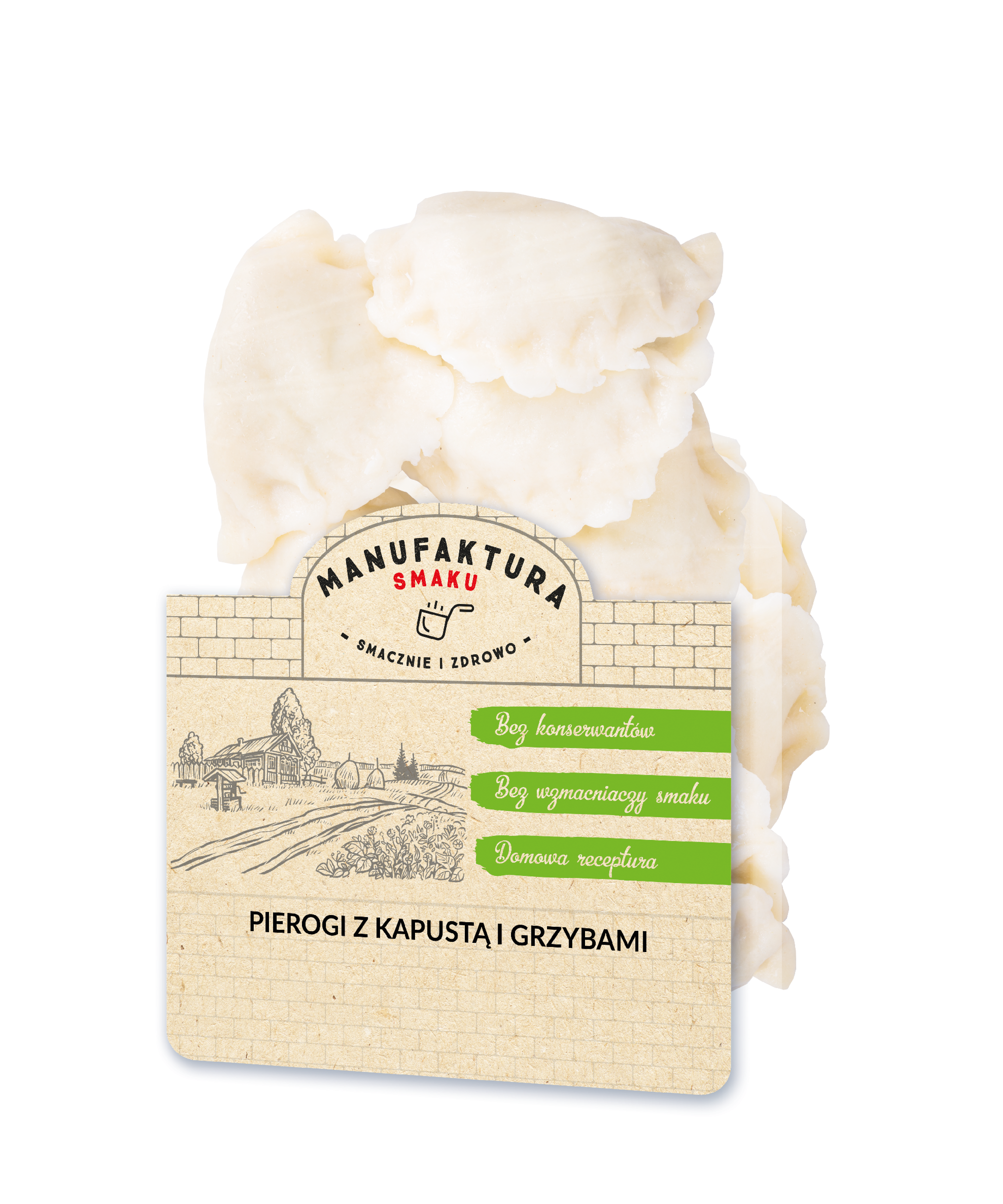 MANUFAKTURA SMAKU Pierogi z kapustą i pieczarkami