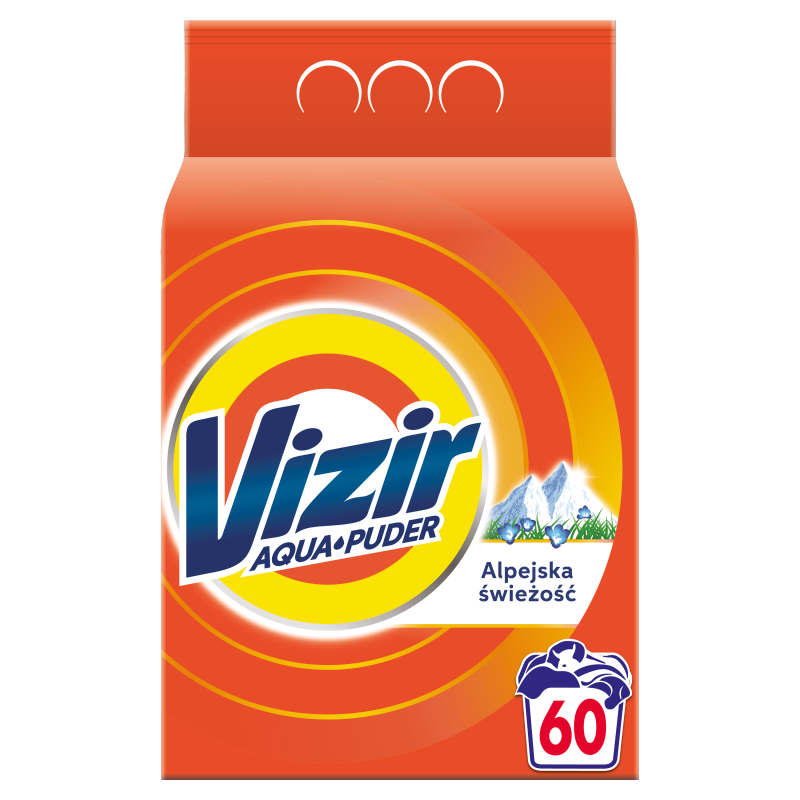 VIZIR Alpine Fresh Aqua Powder Proszek do prania białego, 60 prań frisco.pl