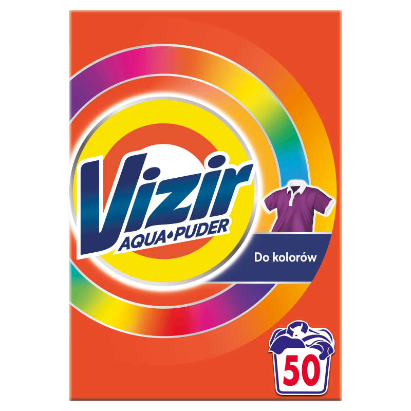 VIZIR Aqua Puder Proszek do prania tkanin kolorowych + zwiększona siła odplamiania frisco.pl