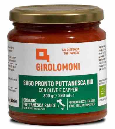 GIROLOMONI Sos pomidorowy puttanesca (z oliwkami i kaparami) BIO