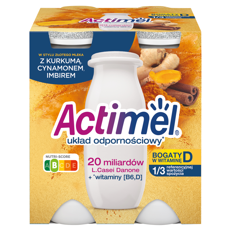 ACTIMEL Napój mleczny imbir-kurkuma-cynamon (4 szt.) frisco.pl