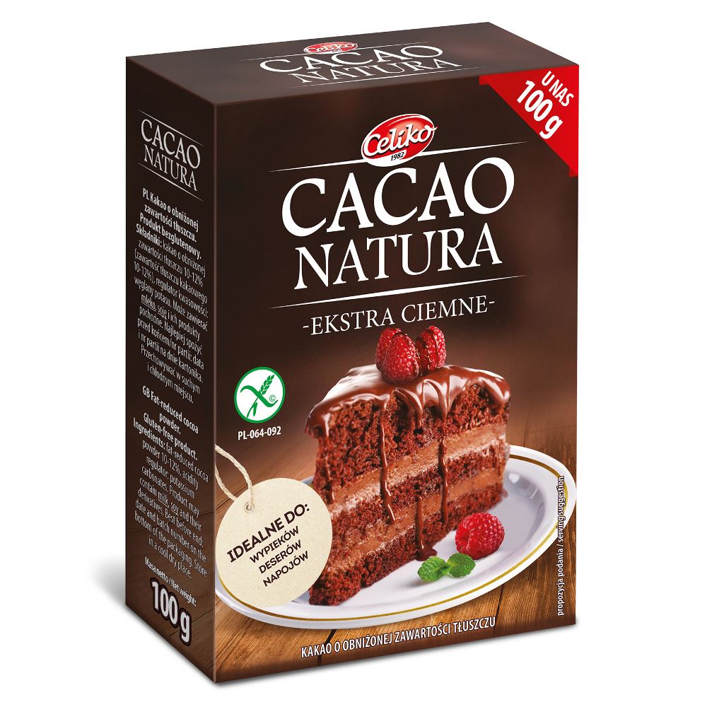 CELIKO Kakao ekstra ciemne bezglutenowe