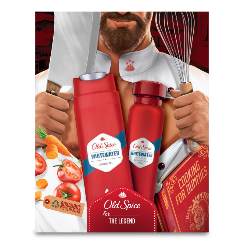 OLD SPICE Zestaw Whitewater: Dezodorant w spayu i żel pod prysznic frisco.pl