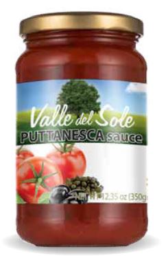 VALLE DEL SOLE Sos pomidorowy Puttanesca