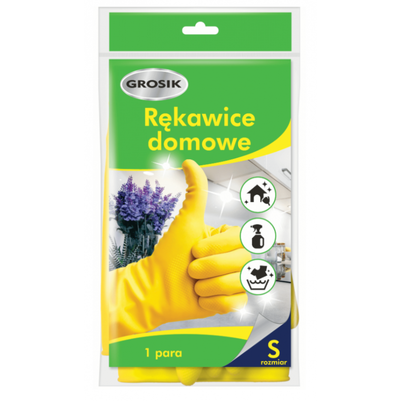 GROSIK Rękawiczki domowe Rozmiar S
