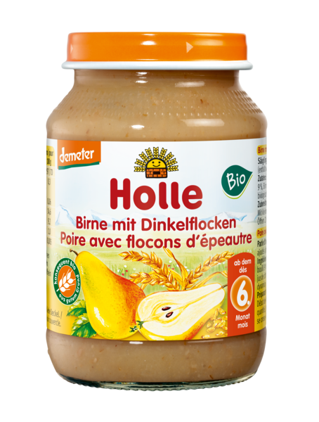 HOLLE Deserek gruszka z płatkami orkiszowymi - po 6 miesiącu BIO
