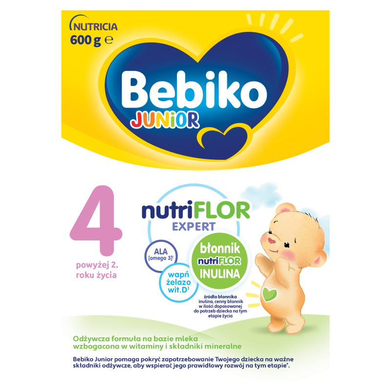 BEBIKO Junior 4 Odżywcza formuła na bazie mleka dla dzieci powyżej 2. roku życia frisco.pl
