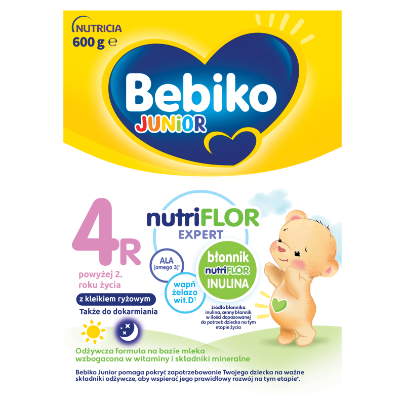 BEBIKO Junior 4R Odżywcza formuła na bazie mleka dla dzieci powyżej 2. roku życia frisco.pl