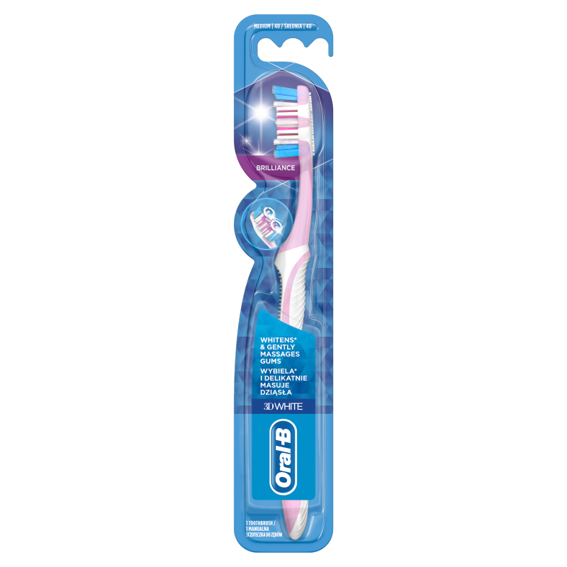 ORAL-B 3DWhite Manualna szczoteczka do zębów, średnia frisco.pl