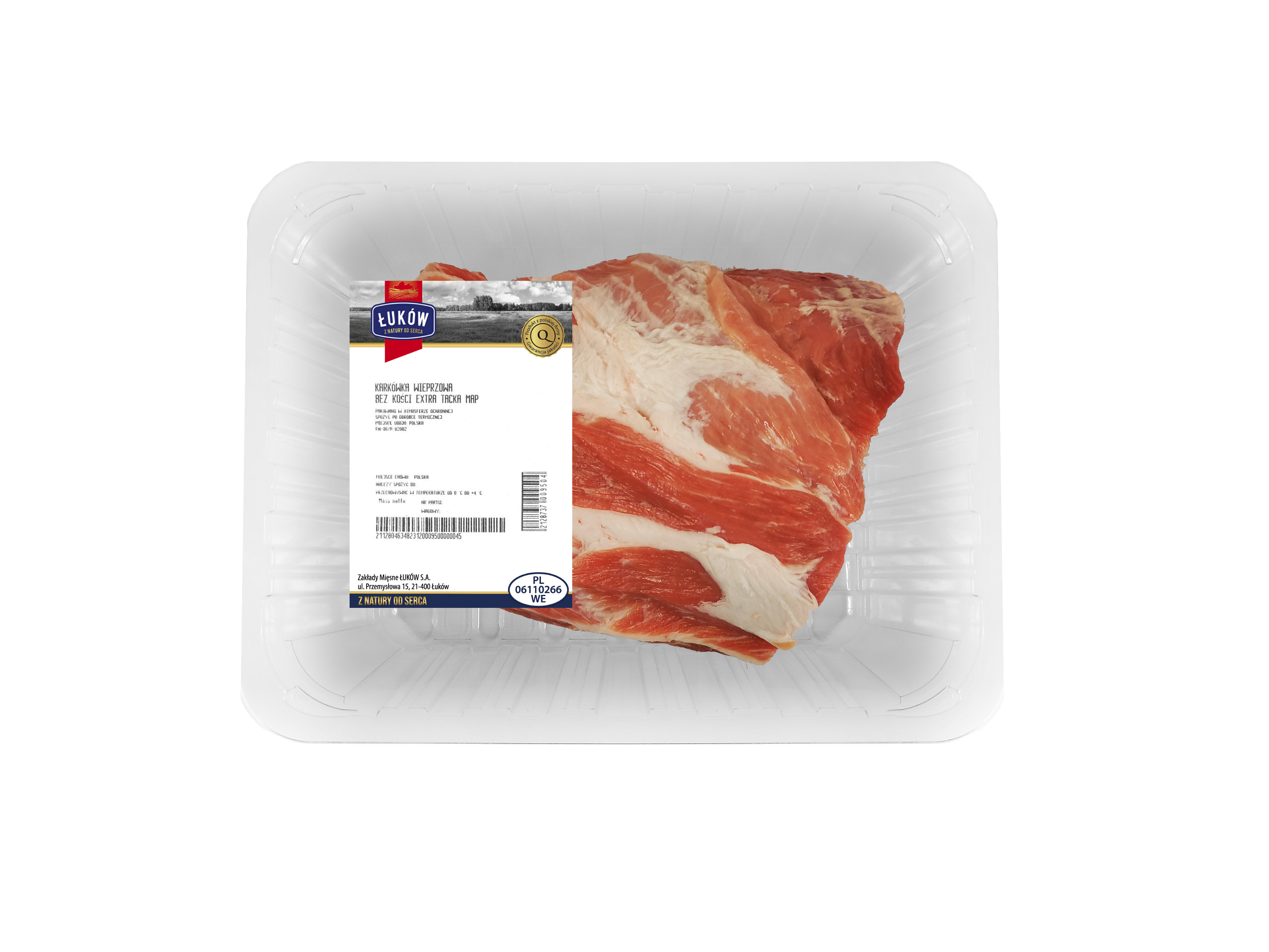 ŁUKÓW Karkówka wieprzowa bez kości extra (560g-840g)