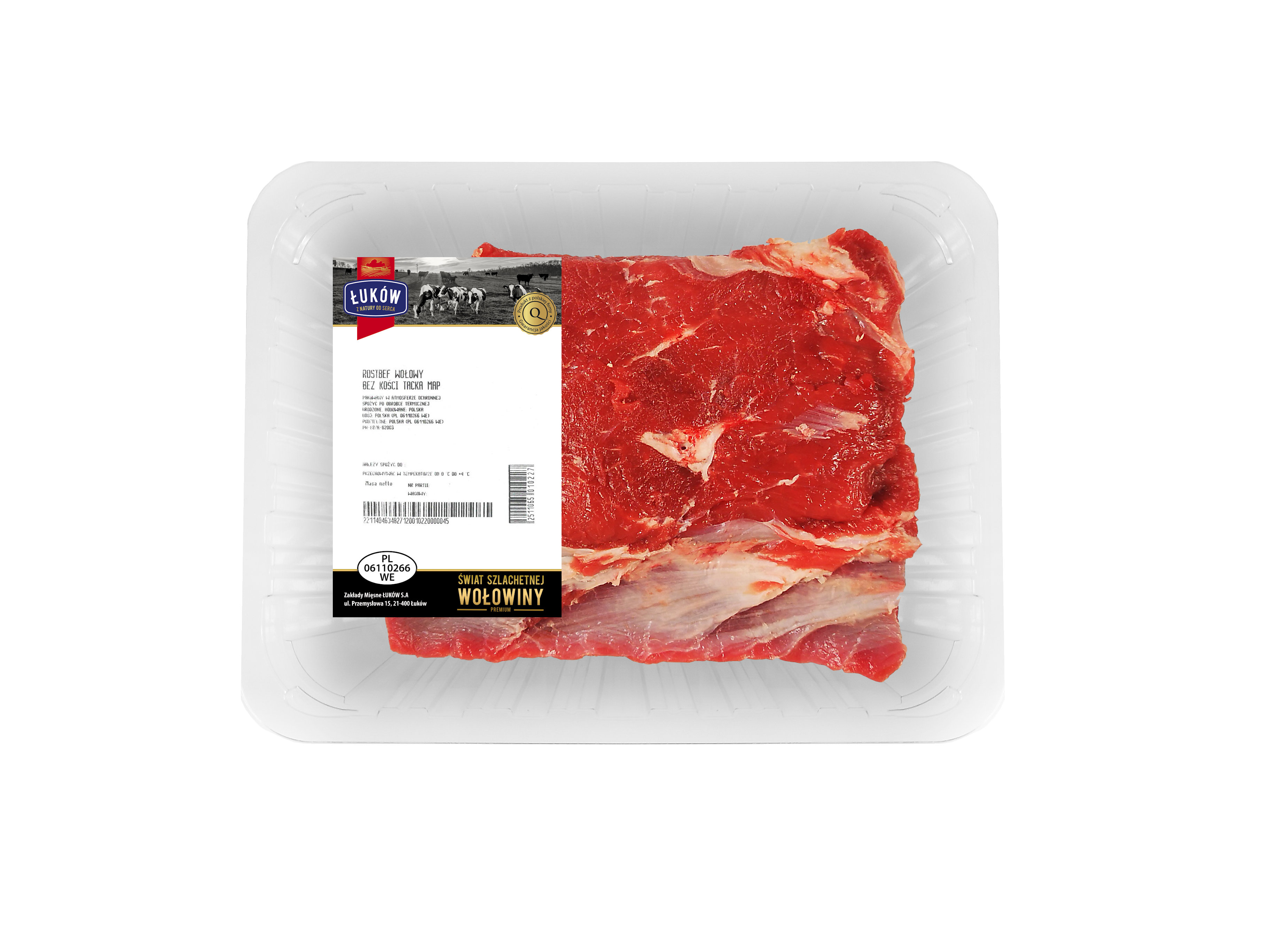 ŁUKÓW Rostbef wołowy bez kości (720g-1080g)