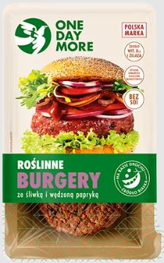 ONE DAY MORE Roślinne Burgery ze śliwką i wędzoną papryką