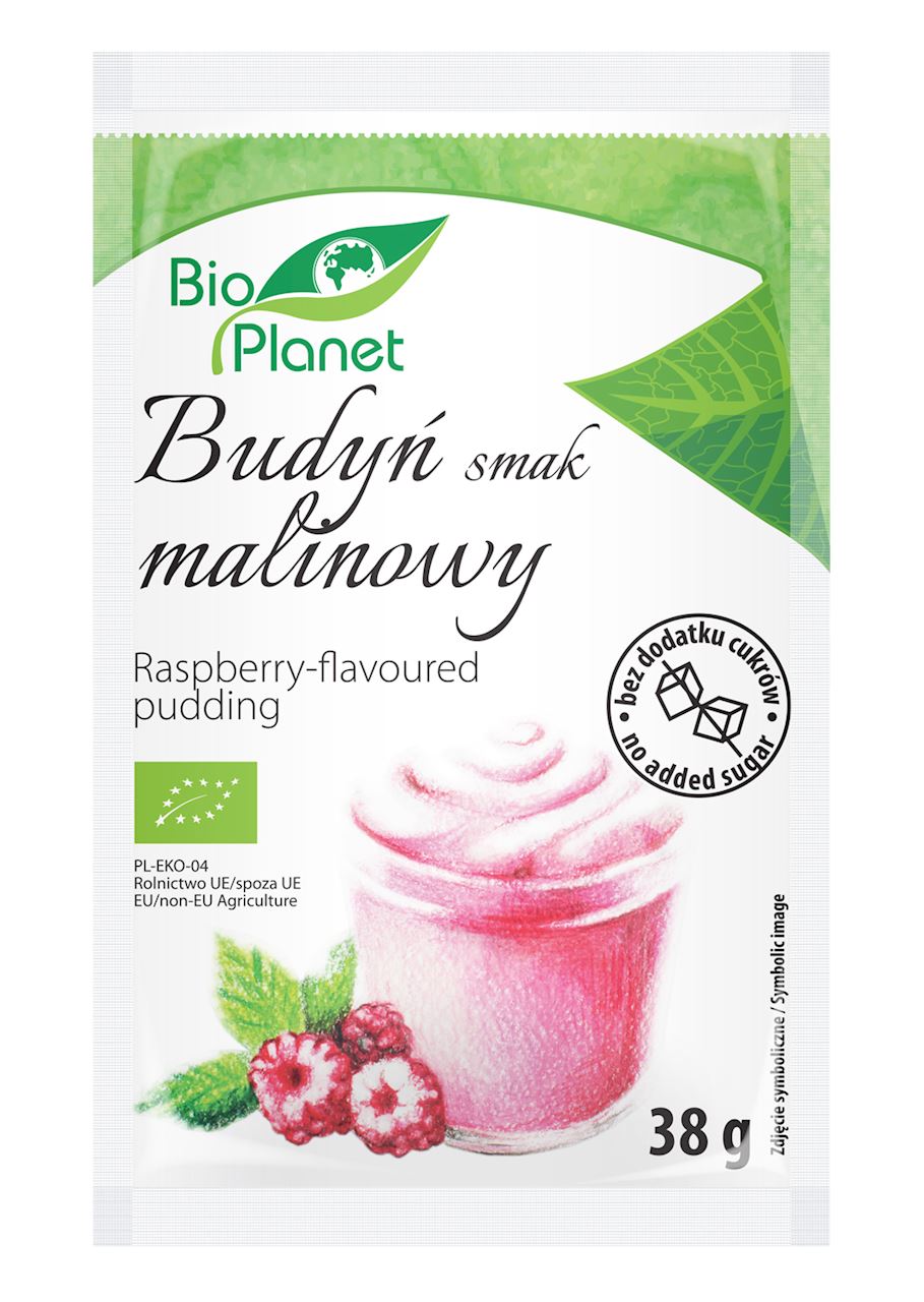 BIO PLANET Budyń o smaku malinowym (bez cukru) BIO