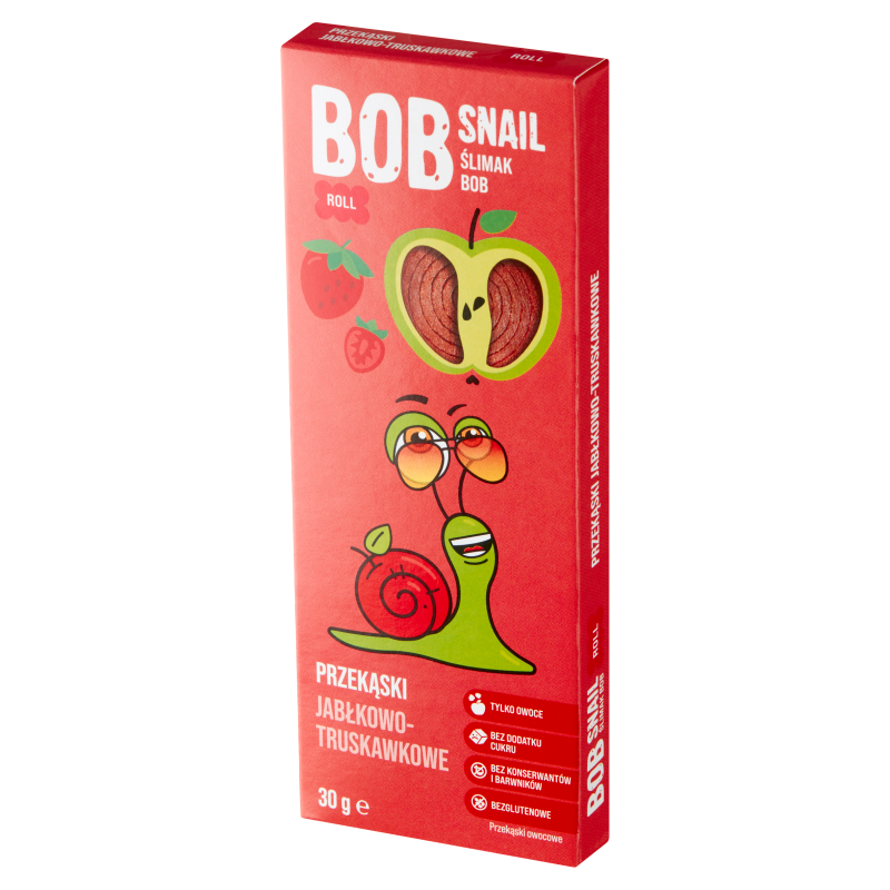 BOBSNAIL Przekąska jabłkowo-truskawkowa frisco.pl