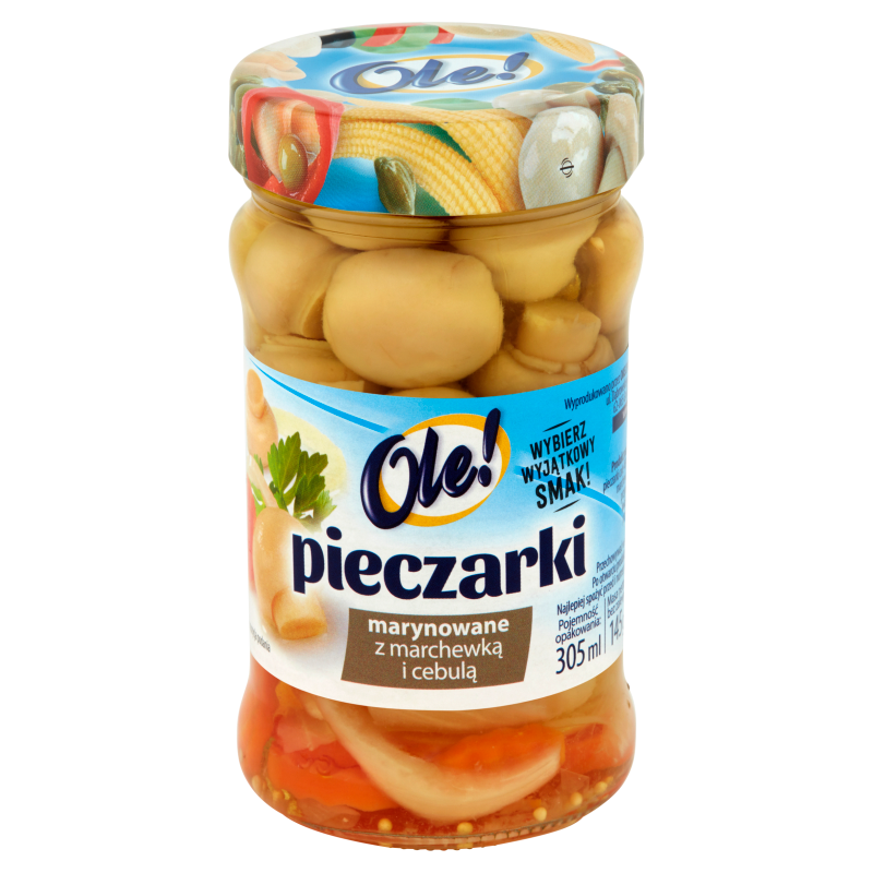 OLE! Pieczarki marynowane z marchewką i cebulą