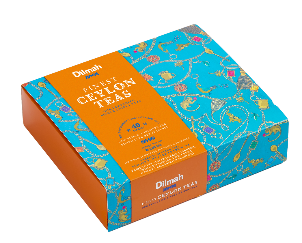DILMAH Finest Ceylon Teas - zestaw herbat 40 torebek (saszetki)