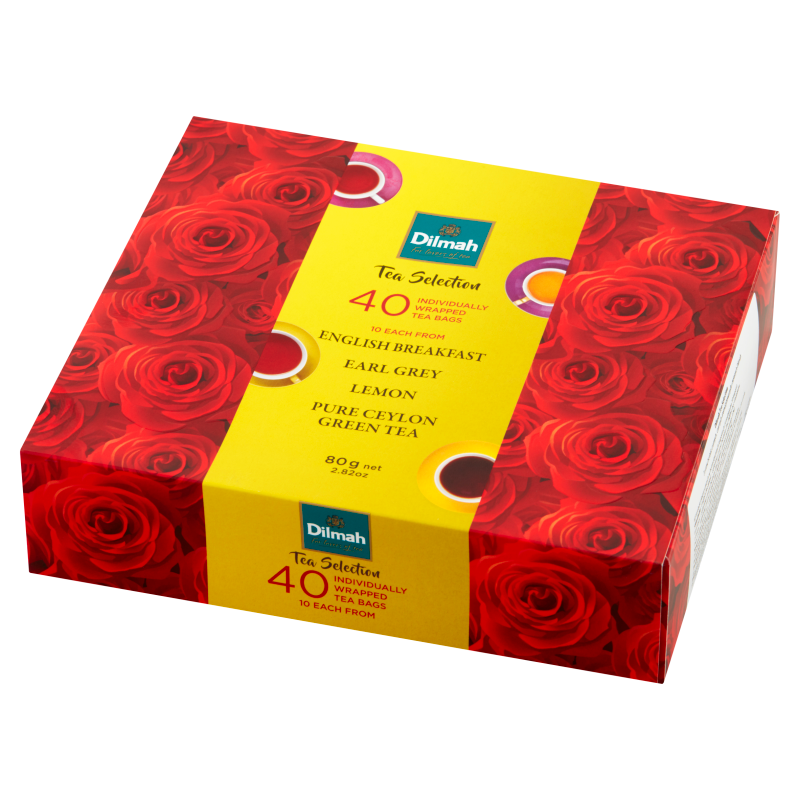 DILMAH Roses Gift Pack - zestaw herbat 40 torebek (saszetki) frisco.pl