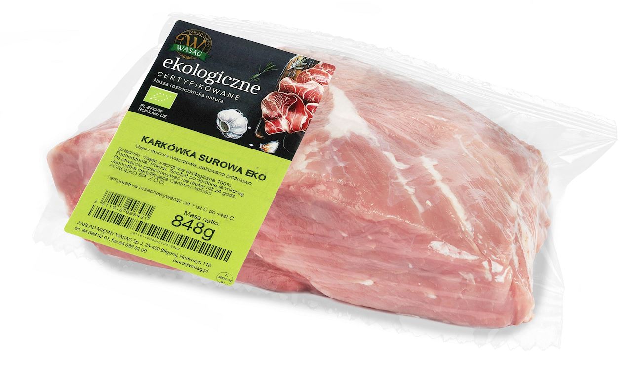 WASĄG Karkówka wieprzowa surowa BIO (640g - 960g)