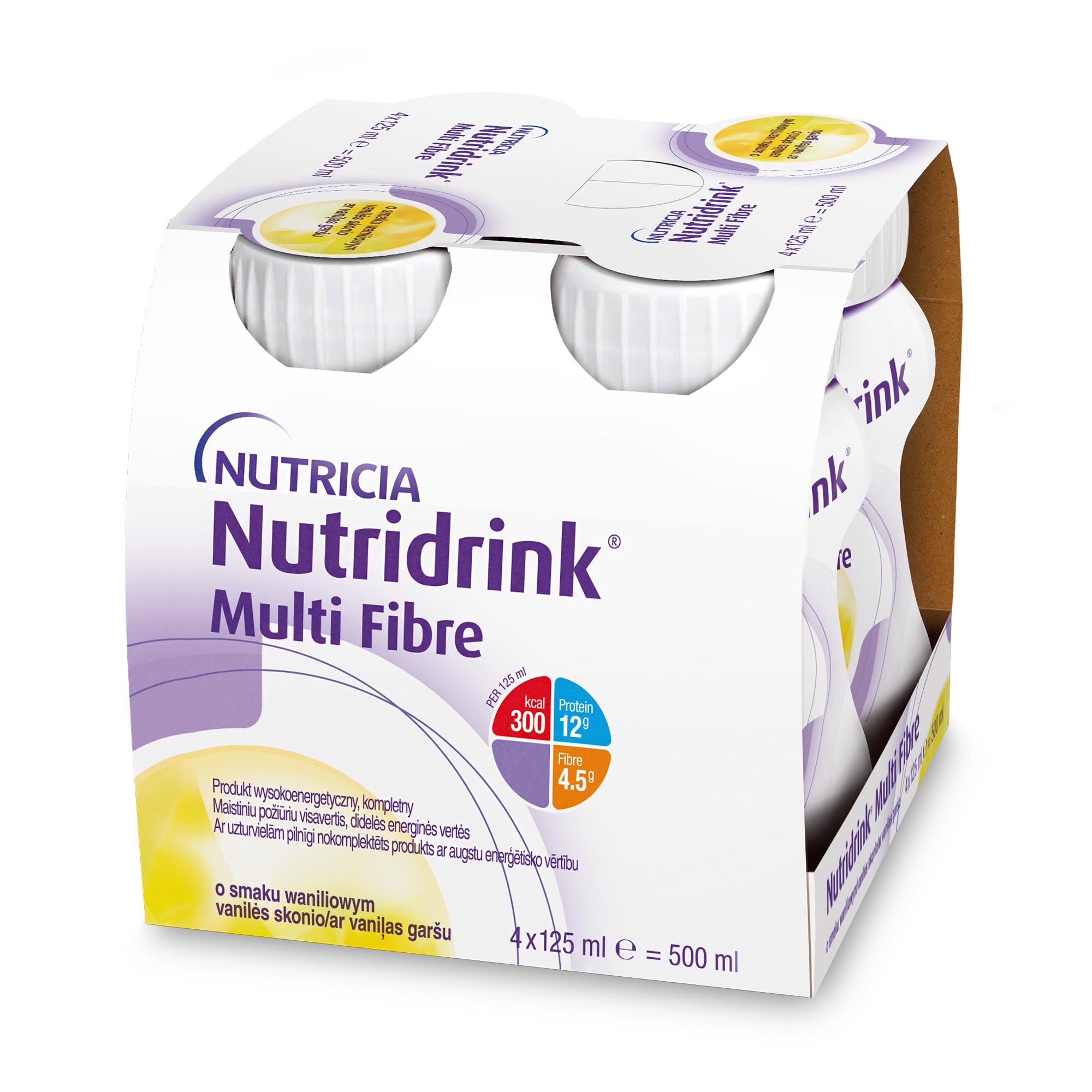 NUTRICIA Nutridrink Multi Fibre o smaku waniliowym