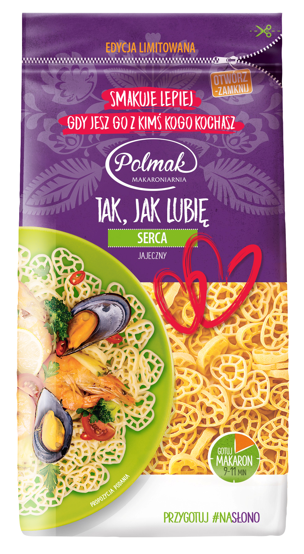 POLMAK Makaron jajeczny w kształcie serca (WALENTYNKI) frisco.pl