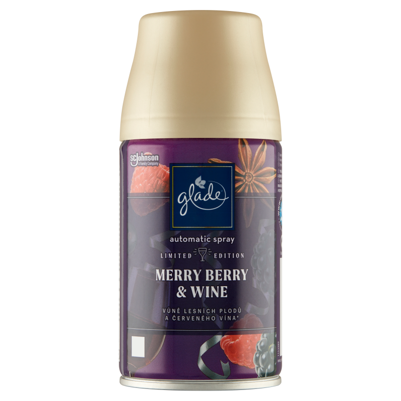 GLADE Zapas do automatycznego odświeżacza powietrza Merry Berry Wine