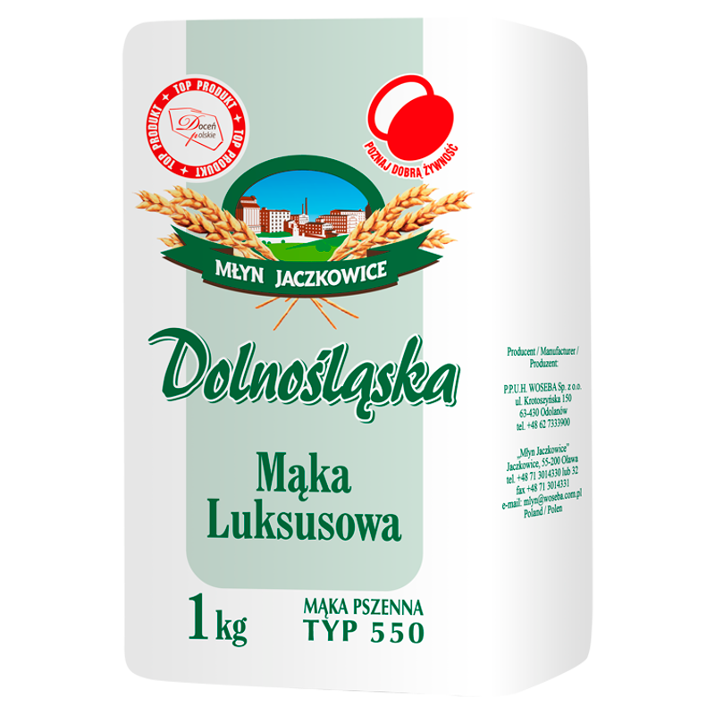 MŁYN JACZKOWICE Dolnośląska Mąka pszenna Luksusowa (typ 550)