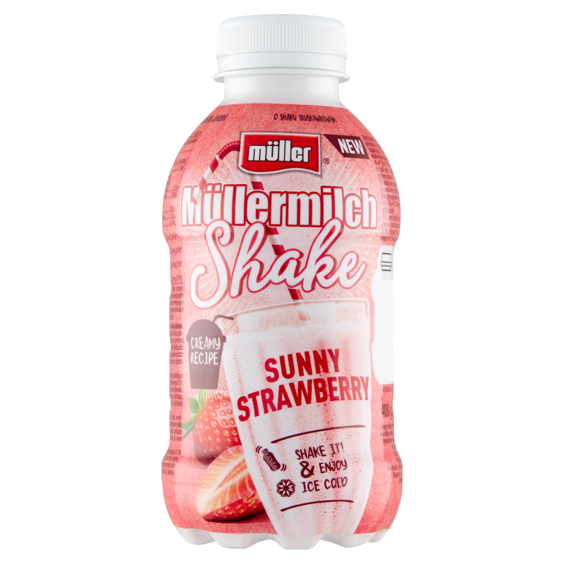 Müllermilch Shake Napój mleczny o smaku truskawkowym frisco.pl