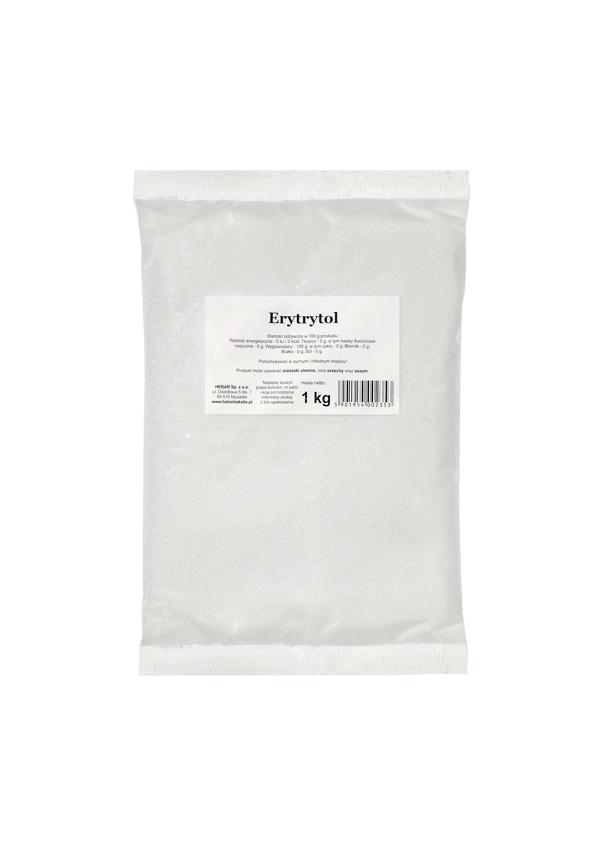 HEBAR XXL Erytrytol (zamiennik cukru)