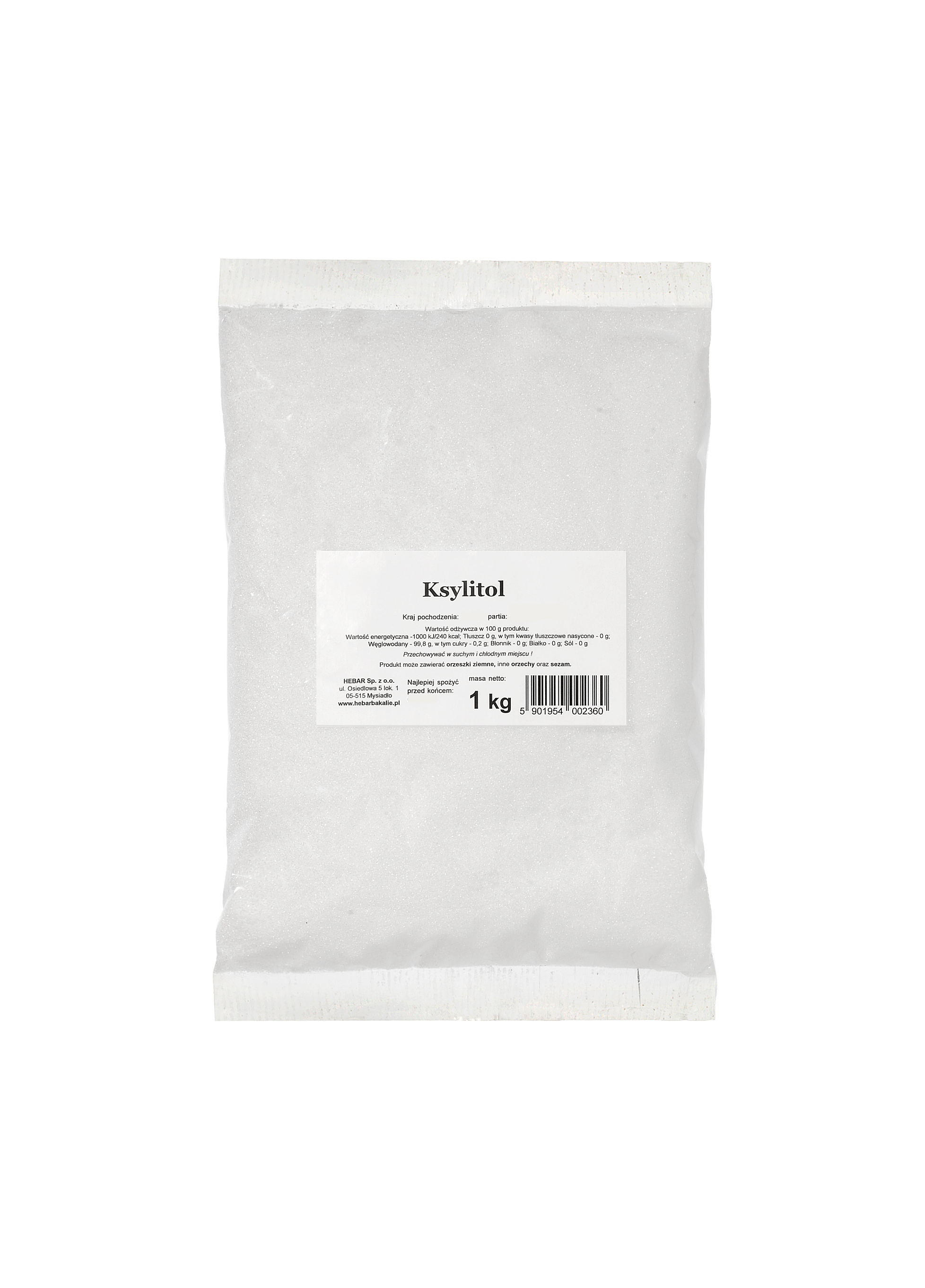 HEBAR XXL Ksylitol (zamiennik cukru)