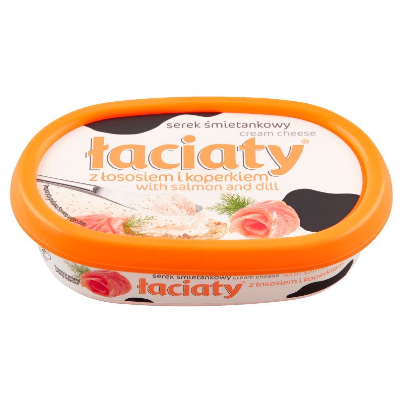 ŁACIATY Serek śmietankowy Łaciaty z łososiem i koperkiem frisco.pl